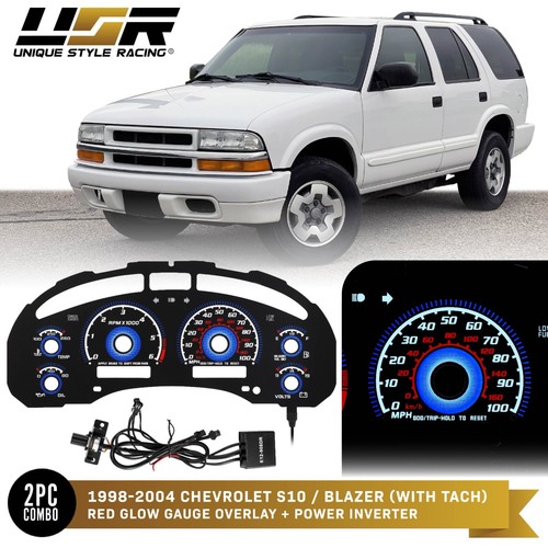 Blue glow gauge black overlay - blue,